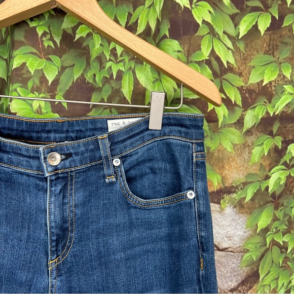 RAG & BONE Dark Wash Indigo Five-Pocket Jeans, 26 - Picture 4 of 15
